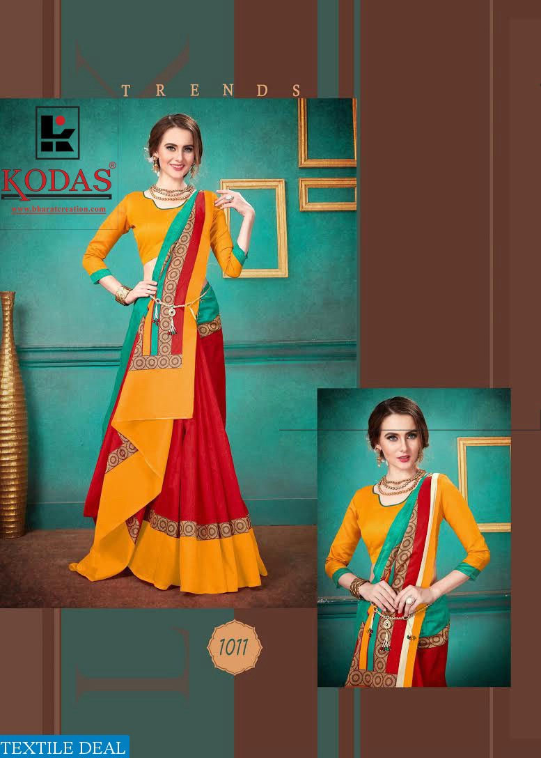 Kodas naaz Wholesale poly cotton Indian Saree